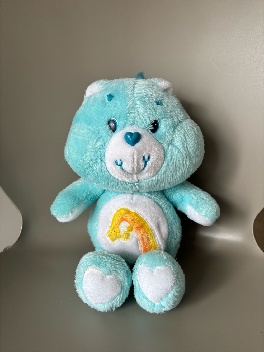 Vintage Kenner Care Bears Baby Hugs Bear Plush 2002 Rainbow Stuffed Animal